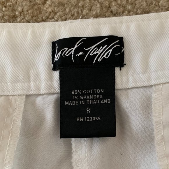 2/$20 - Lord & Taylor White Ankle Pants - Size 8 - Picture 4 of 8